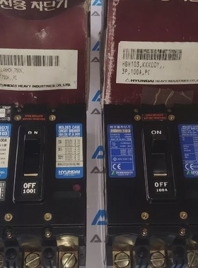 Nuevo Hyundai HBH103 Interruptor Automtico Moldeado 100A 3P
