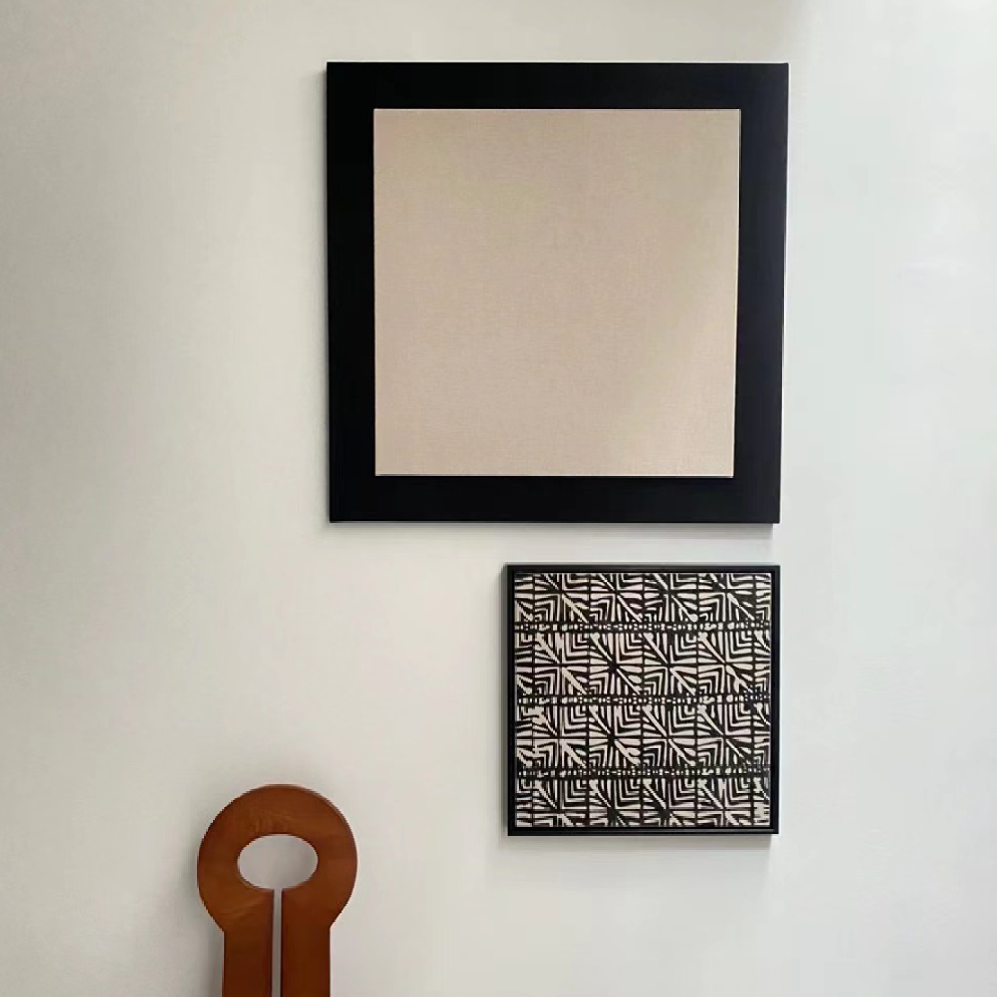 侘寂风高级感极简餐厅书房挂画客厅现代简约沙发背景墙组合装饰画