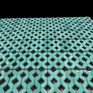 井字砖植草砖水泥砖彩色路面八字透水砖停车位广场人行道砖厂