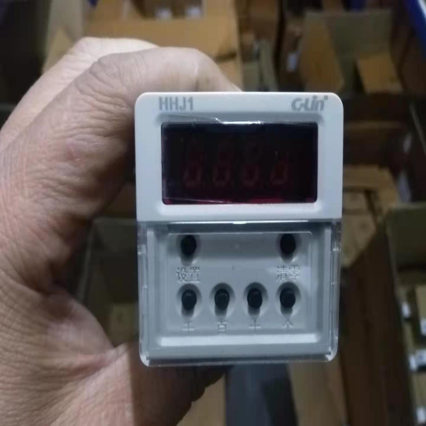 含税  欣灵牌 HHJ1 按键型 计数继电器 N C R X 制式 ACDC24V询价