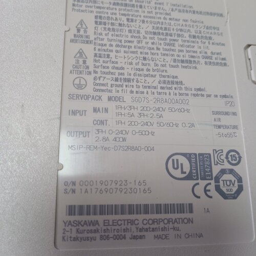 询-安川伺服驱动器SGD7S2R8A00A002400W功率