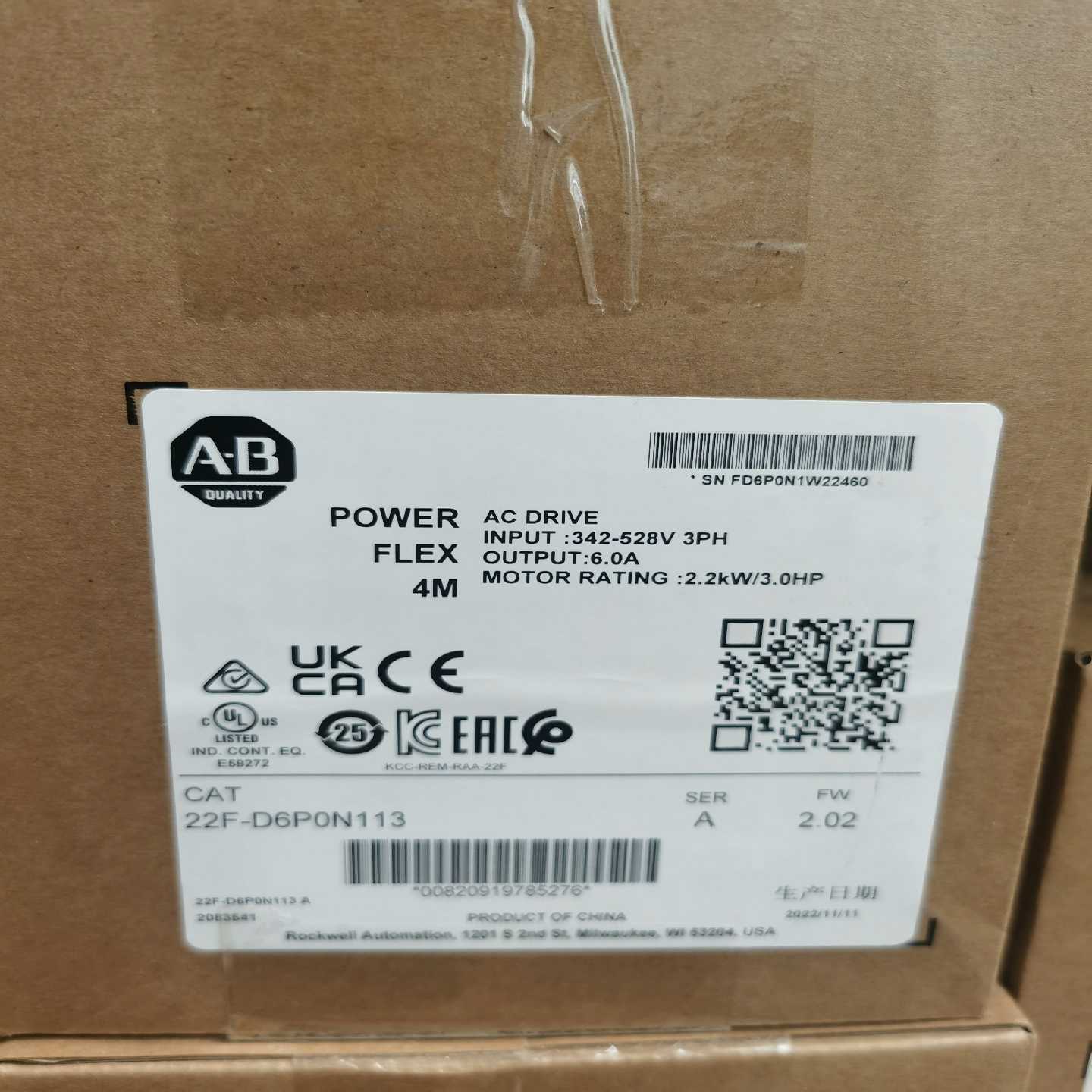 罗克韦尔AB22F-D4P2N113适用