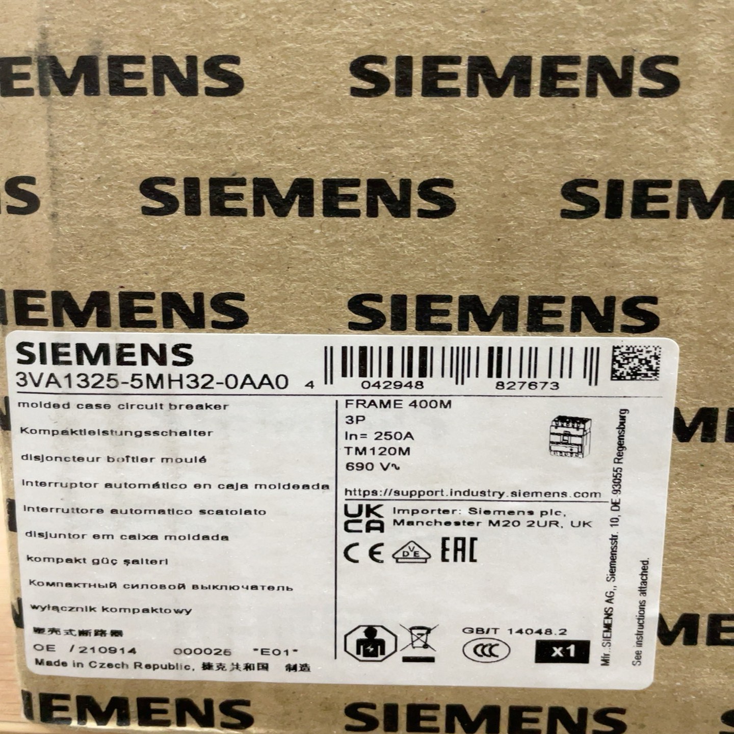 西门子 3VA1325-532-0AA0 议价拍前询价