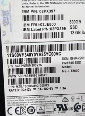 IBMStorwizeV7000G2800GB固态-询