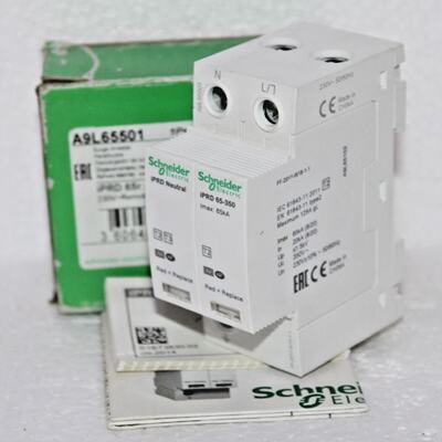 Schneider A9L65501 iPRD65r Modular Surge Discharger  1P  N