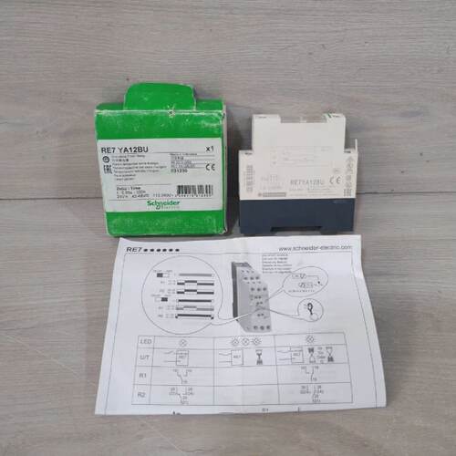 Schneider Electric RE7 YA12BU StarDelta Timer Relay