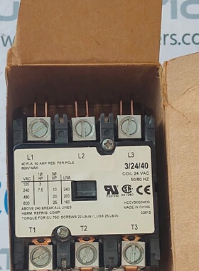 HERM REFRIG COMP HCCY3XQ04CG Definite Purpose CONTACTOR NEW