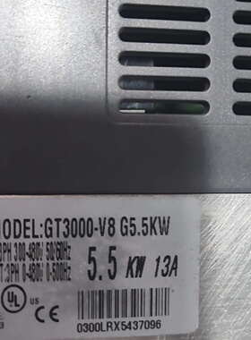 议价泰科变频器GT3000V8G5.5KW议价