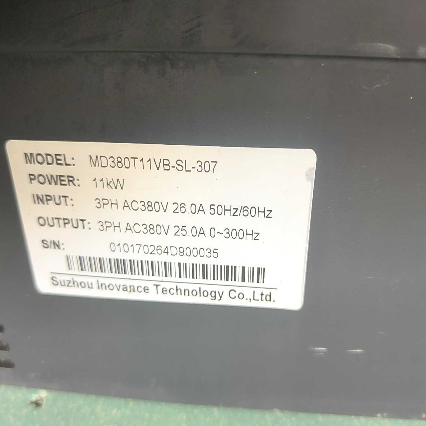 咨询-汇川MD380变频器11KW