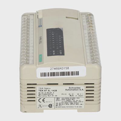 TelemecaniqueTSX073L1428纳米交流8输入6继电器输出二手UMP