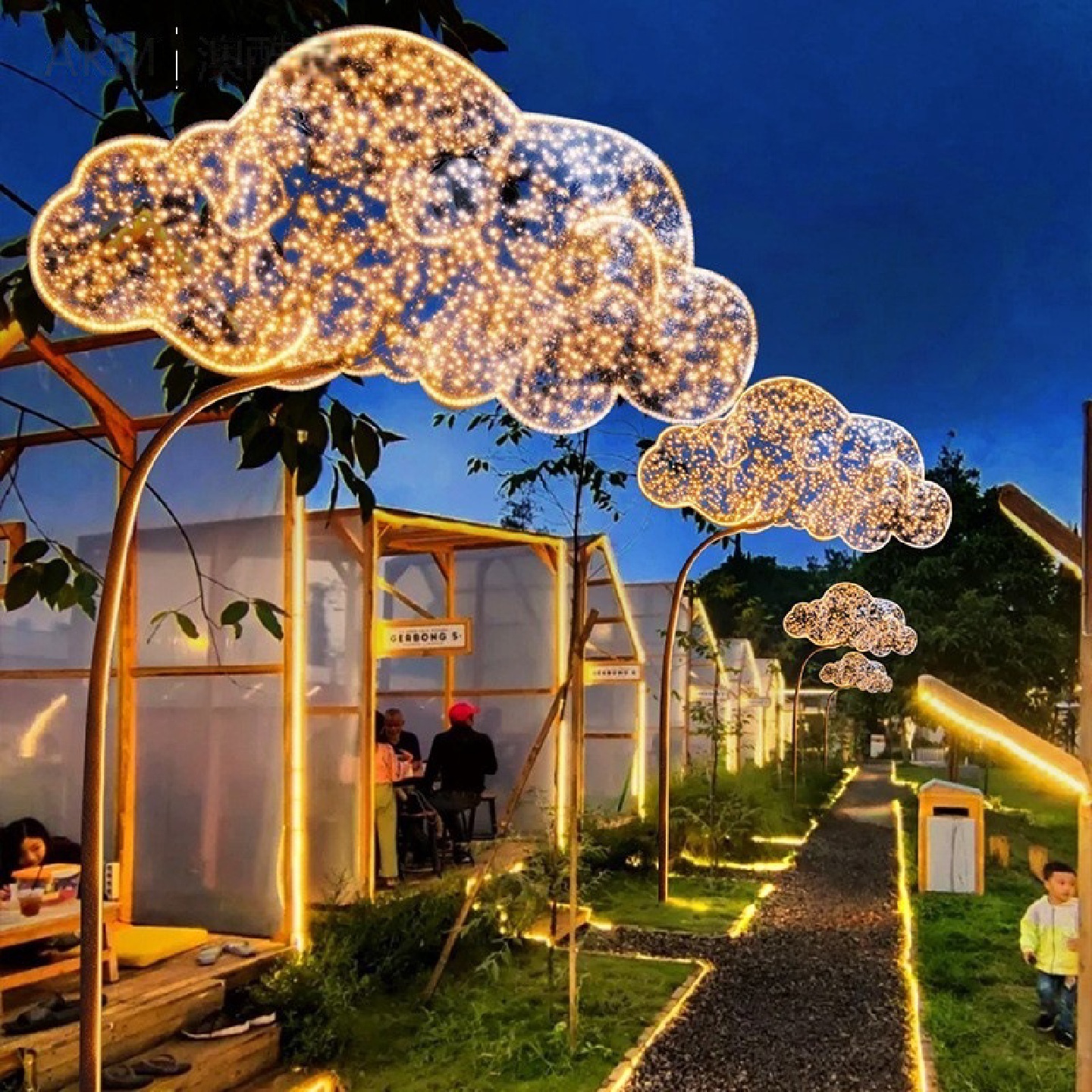 户外网红云朵景观灯造型灯创意LED花朵灯景区公园街道亮化文旅灯