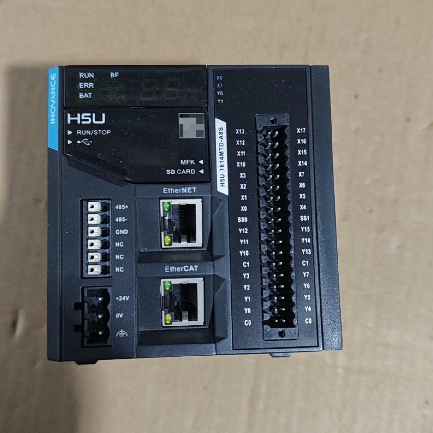 议价汇川PLCH5U1614MTDA8S一台拆机议价