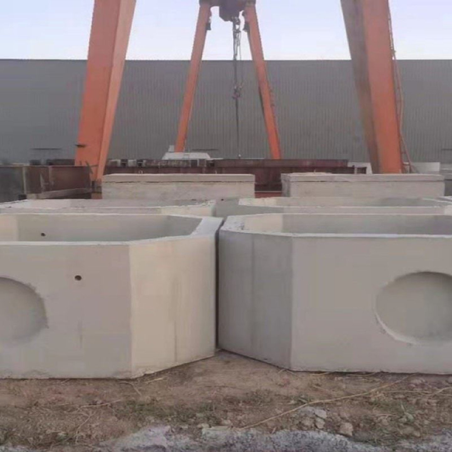 2立方三格化粪池方形钢筋混凝土农村家用一体化污水沉淀池隔油池