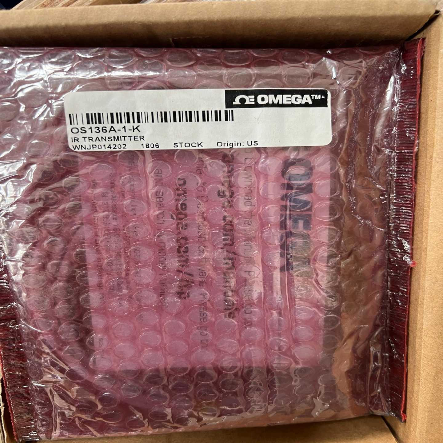 OMEGA温度传感器OS136A-1-K询价