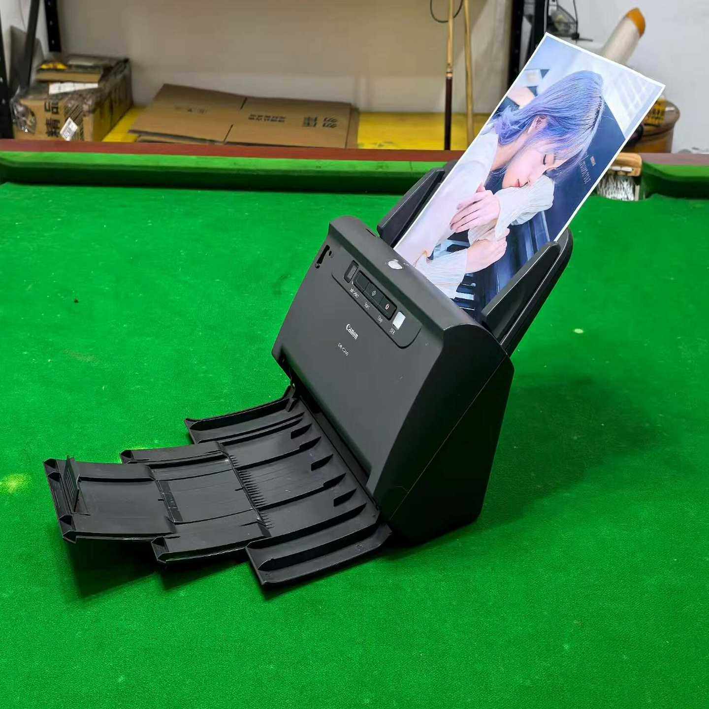 佳能DR-C240高速扫描仪，A4幅面自动双面扫描，黑白45--议价商品