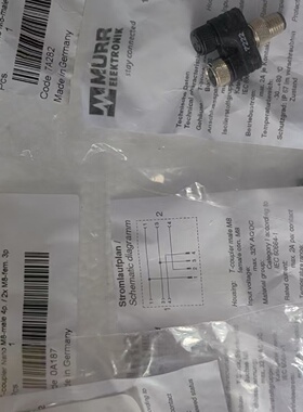 穆尔MURR M8 T型连接器7000-88602-0000--议价商品