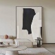 黑白灰极简客厅装 饰画沙发背景墙挂画几何抽象餐厅画玄关走廊壁画