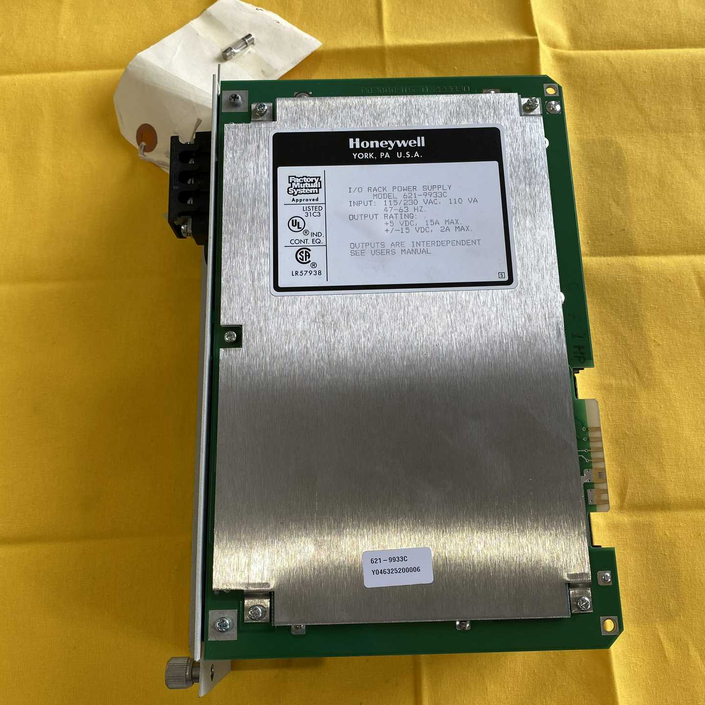 【请询价】霍尼韦尔621-9933C IO机架电源模块原装拆机成