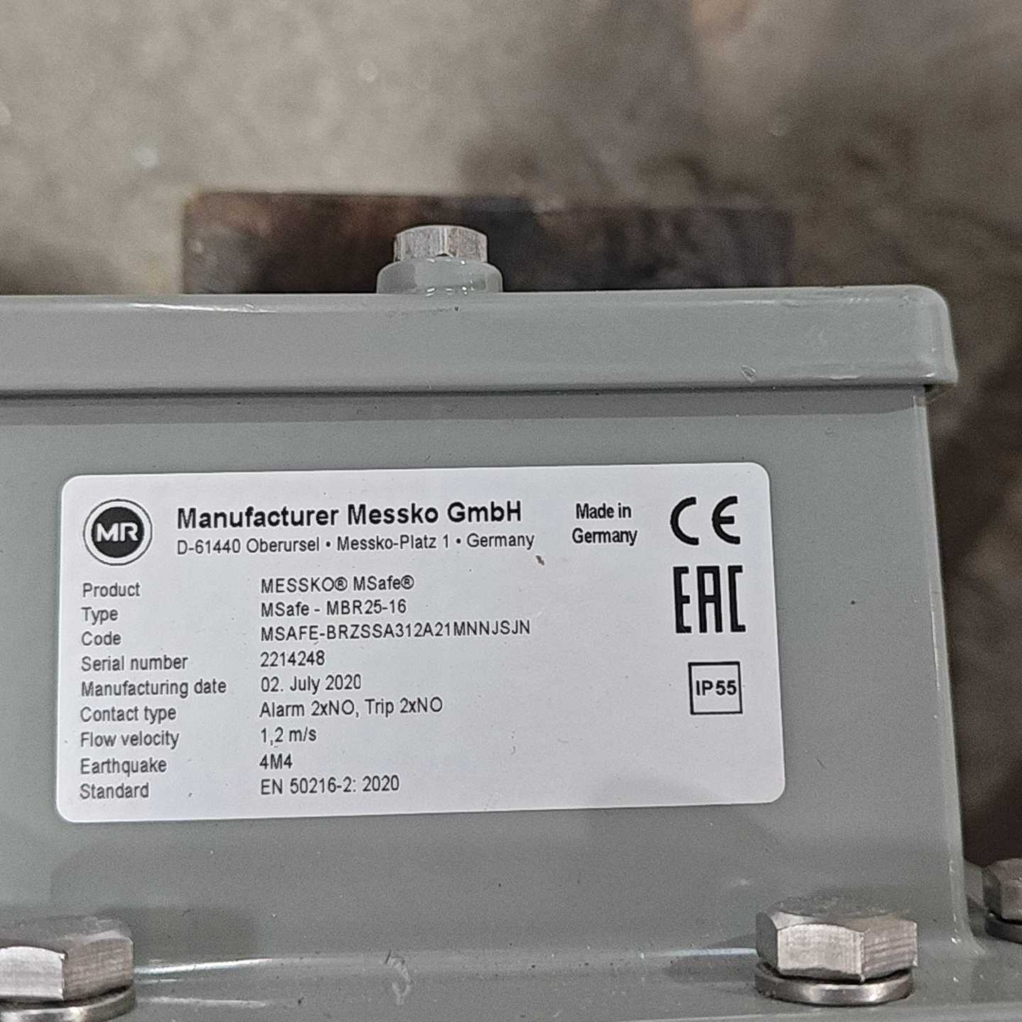 MR MESSKO MSAFE 气体继电器--议价商品