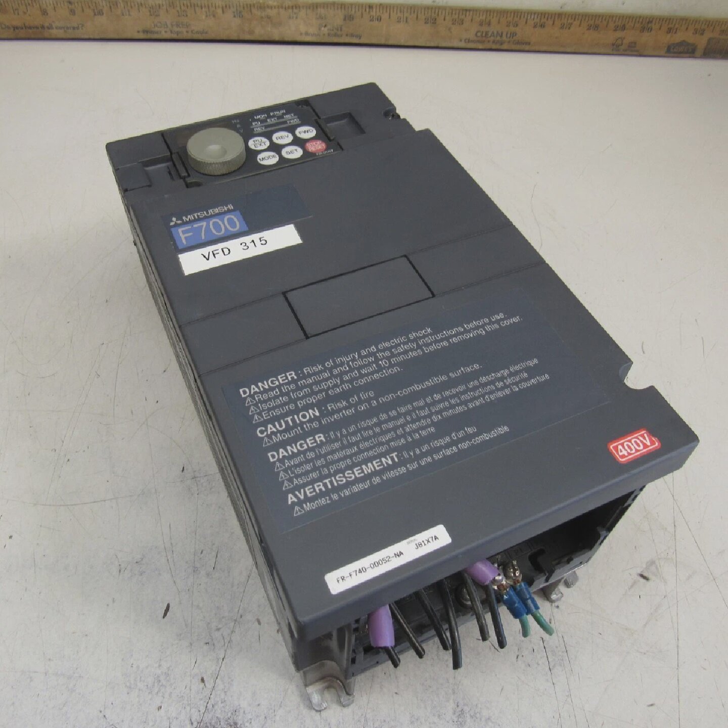 三菱F700交流电驱动FRF74000052NA3HP3Ph380480V二手