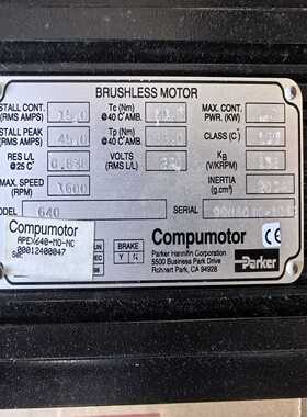 咨询-派克伺服电机APEX640-MO-NC，4.7KW功能，