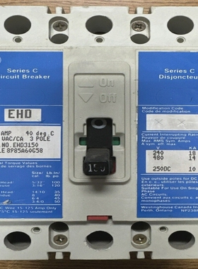 WESTINGHOUSEEHD31503P150A480VAC250VDCCIRCUITBREAKER*