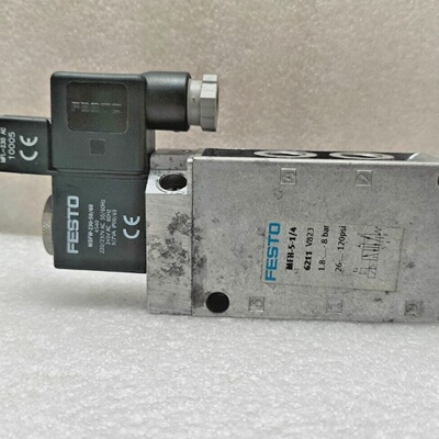 FestoMFH51462111.8...8巴和26...12PSI电磁阀带电磁线圈