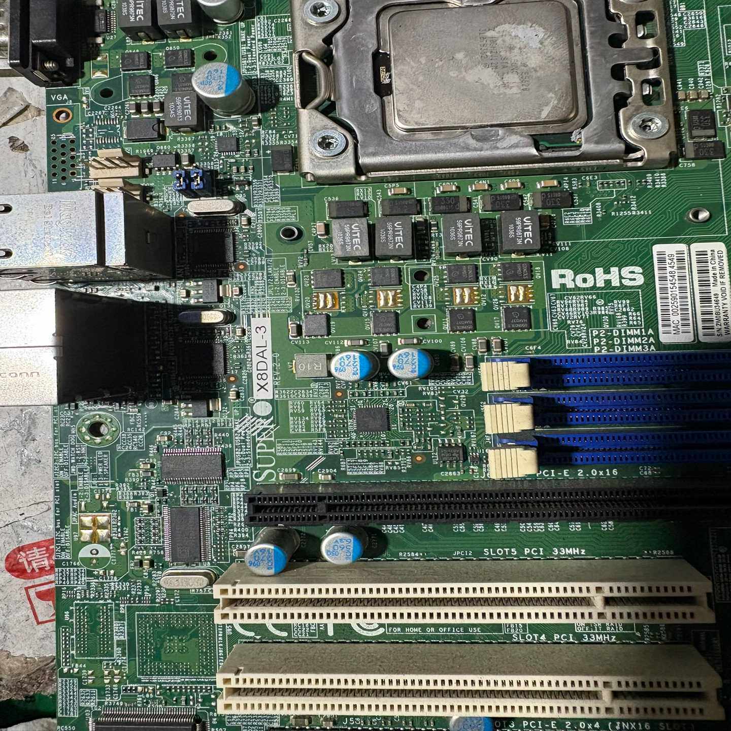 （议价）超微X8DAL-3双路1366服务器工作站主板送CPU