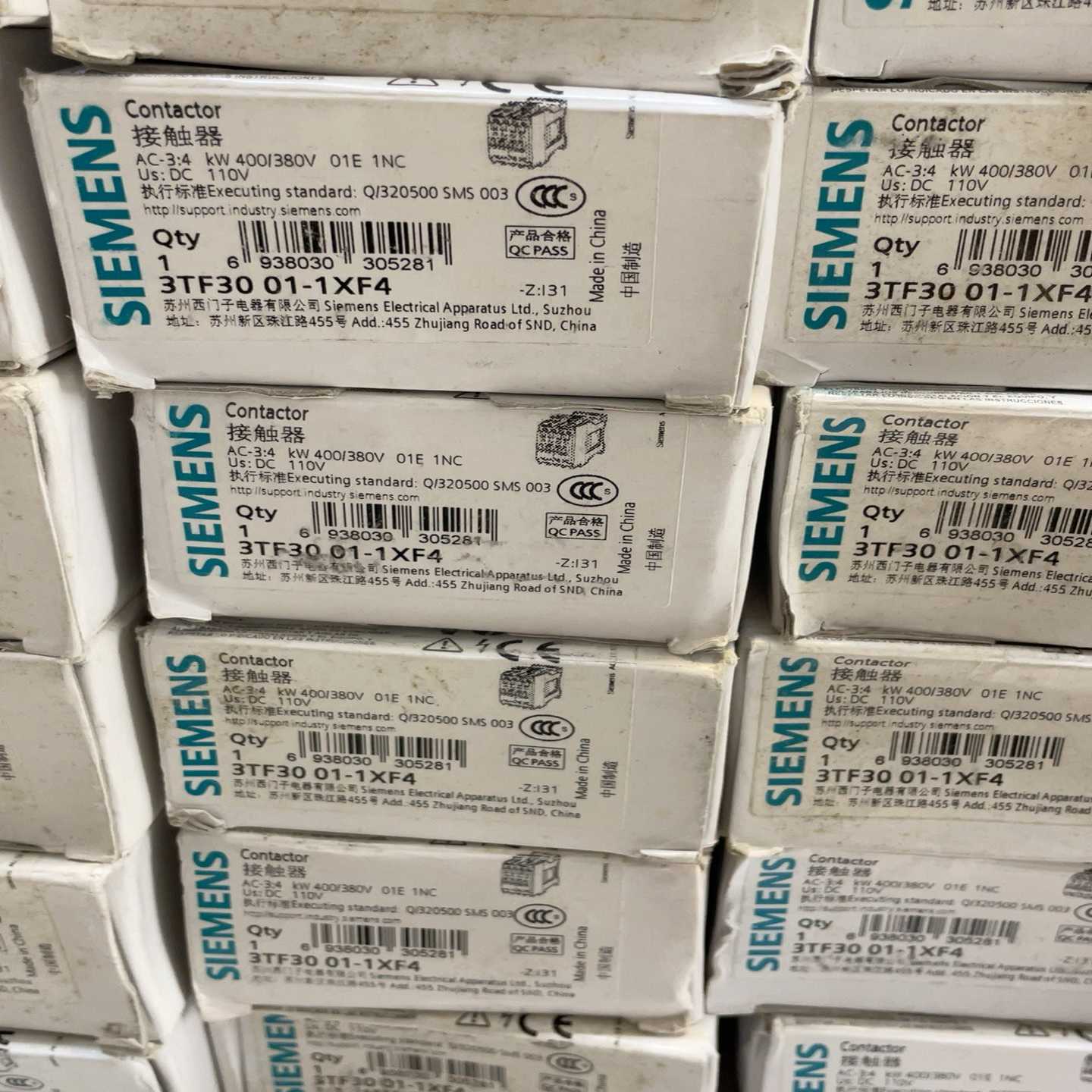 西门子接触器3TF3001-1XF4全新正品3TF30--议价商品