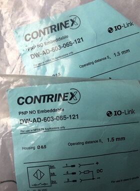 【询价】Contrinex接近开关DW-AD-603-065-121