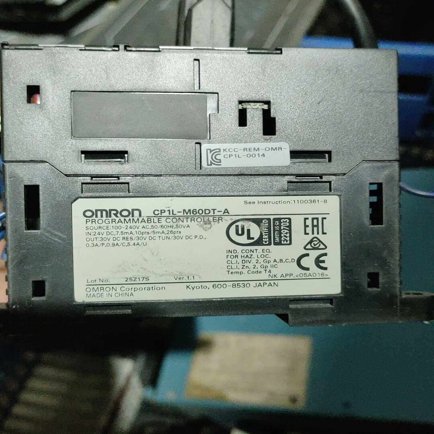 议价欧姆龙plccp1l-m60dt-a，拆Q机货，成色如图，整现货/维修