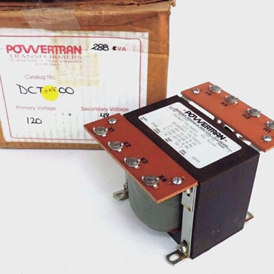 NIB POWERTRAN DCT100 TRANSFORMER 288VA PHASE 1 5060HZ 120V H