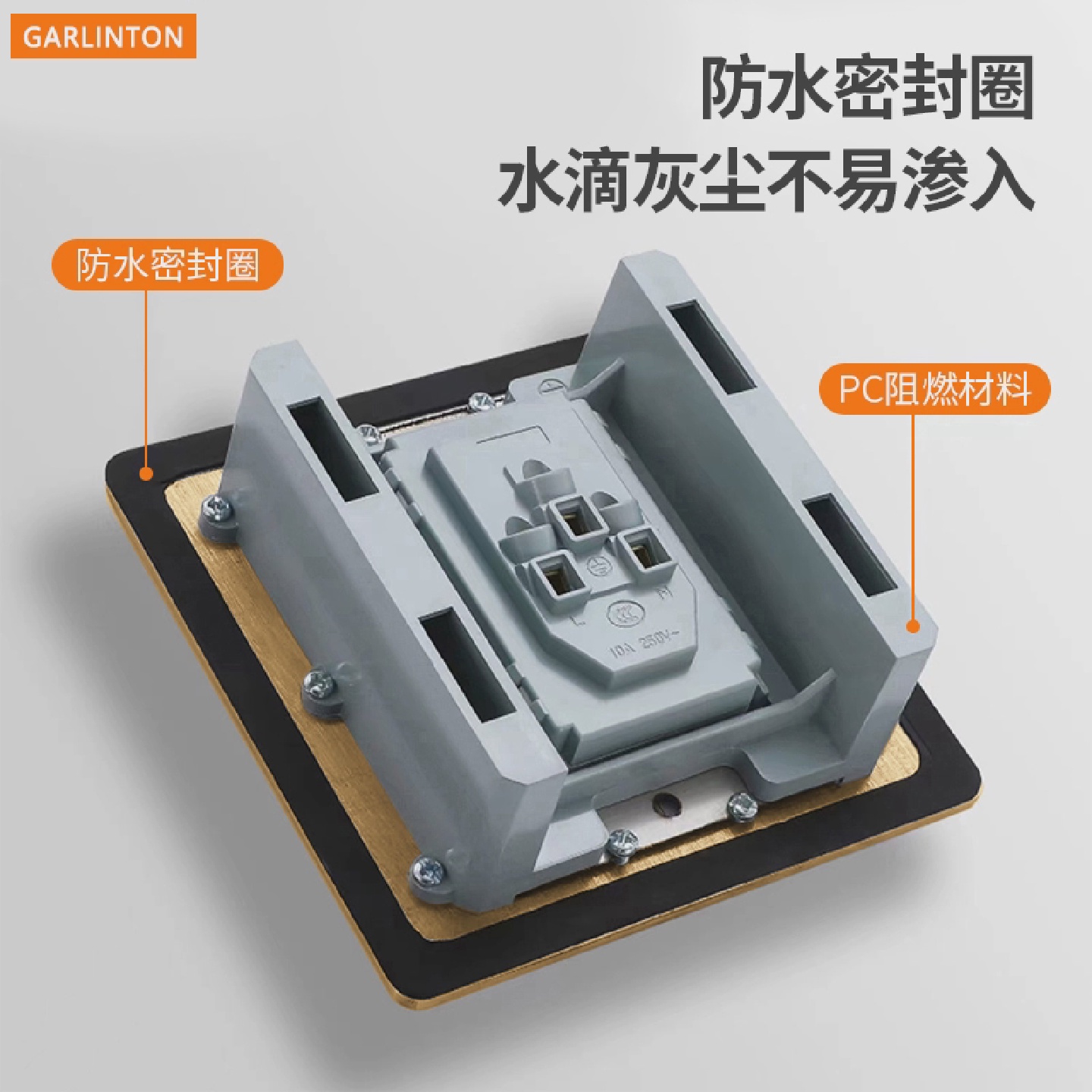 120型隐藏式铜地插隐形超薄双开门防水五孔HDMI网络地面插座面板