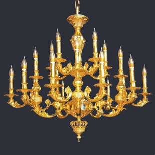 Alloy Duplex Chandelier Hotel Exhibition French Lobby Villa