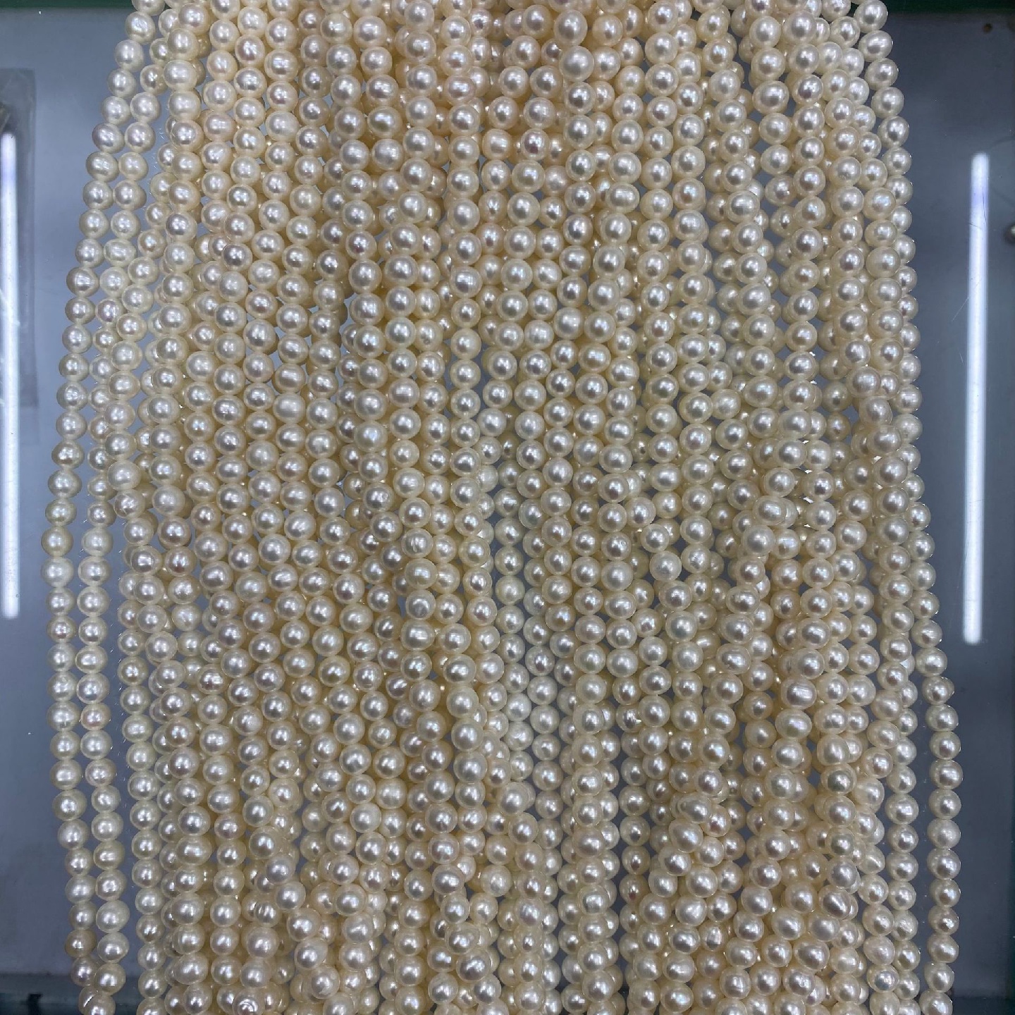 56mm天然淡水珍珠批发散珠圆珠手工制作饰品配件DIY配件穿珠