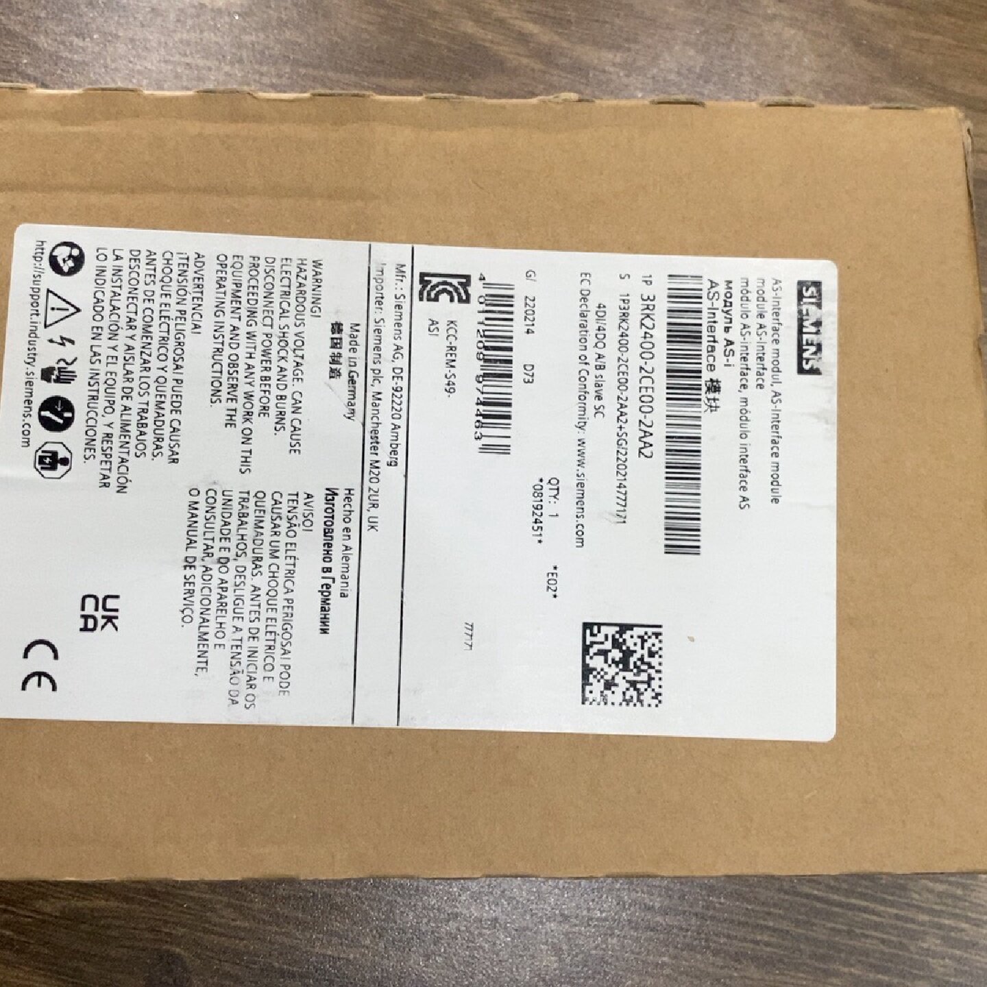 全新原装西门子ASi接口模块型号3RK24002CE0-议价