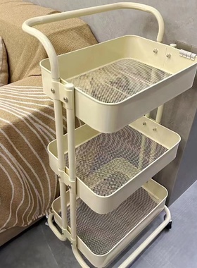 Small Cart Shelf Full Carbon Steel Kitchen Floor Floor Multi