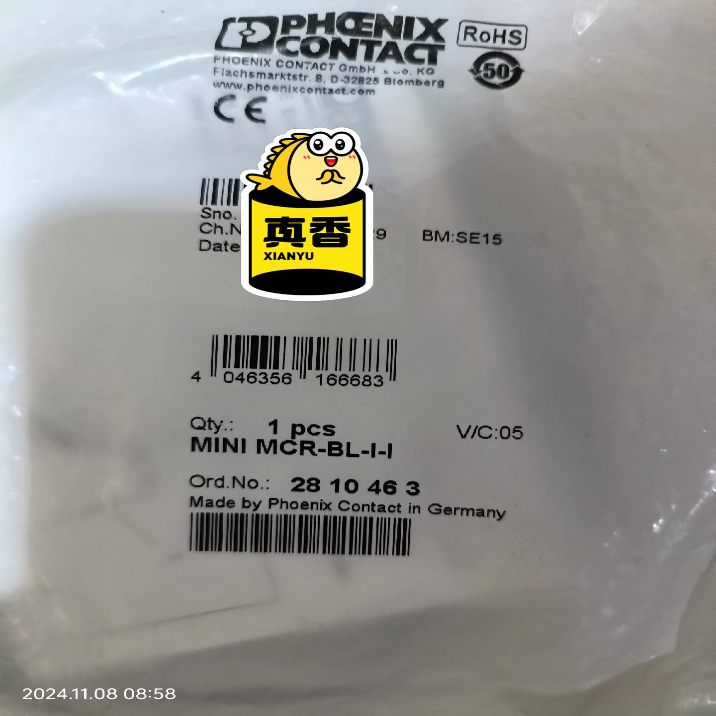 议价现货菲尼克斯隔离放大器MINIMCR-BL-I-I-议价