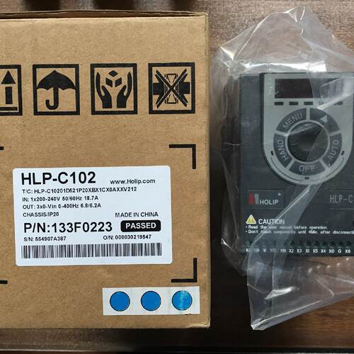 供应全新海利普门机专用变频器 HLP-C102 HLPC10201D521P 1.5KW/2