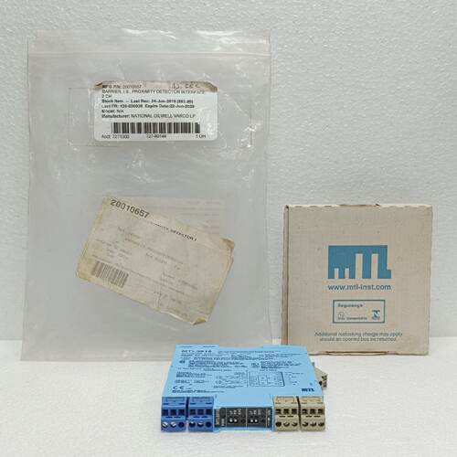 MTL MTL5018 TWOCHANNEL SWITCHPROXIMITY DETECTOR INTERFACE NE