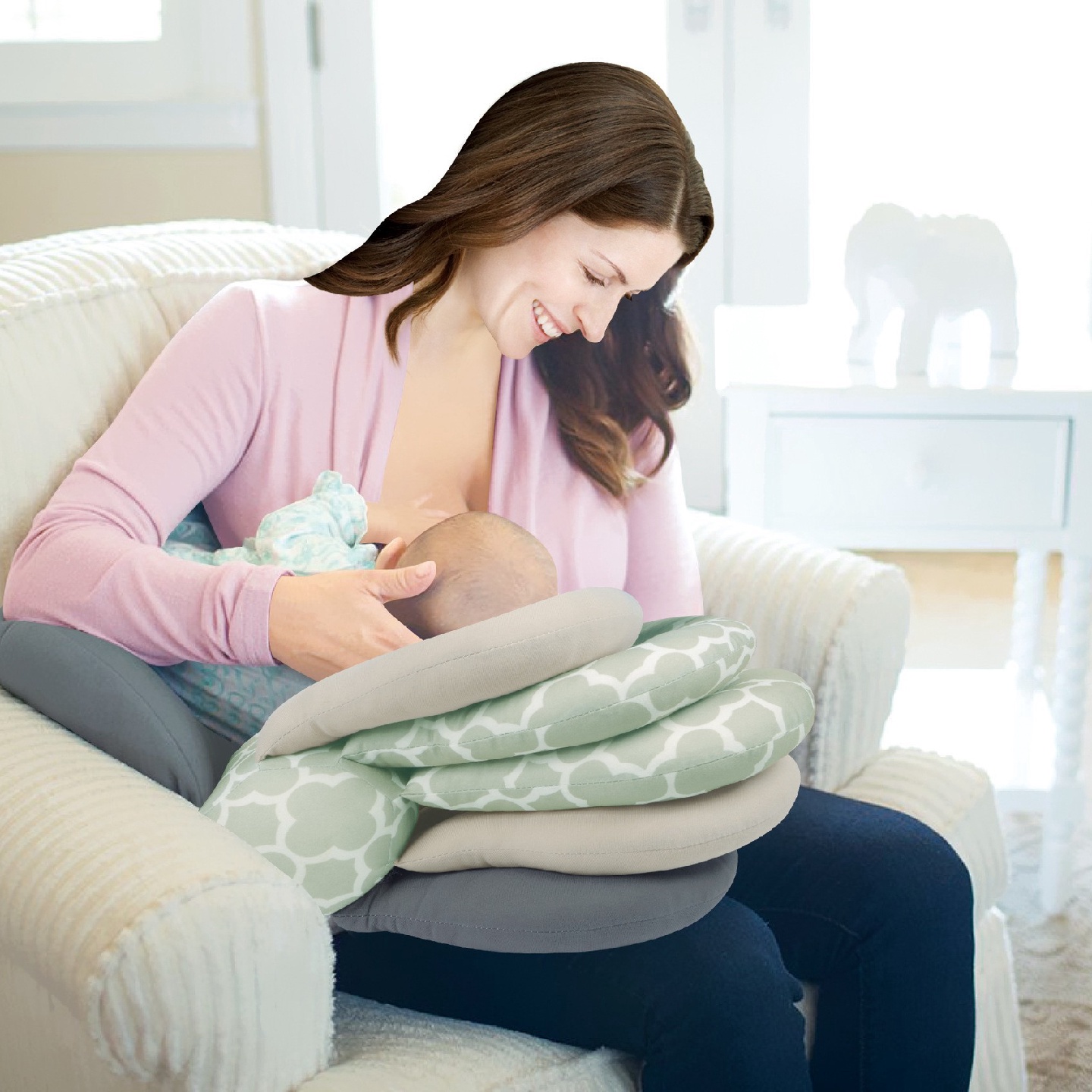 多功能喂奶神器哺乳枕头坐月子垫抱娃横抱婴儿抱抱枕防吐奶椅托