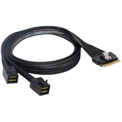 芬芳slim sas SFF8654 8i转2*minisas线一分二8643背板数据线主*