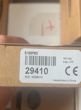 询价-邦纳BANNER光电传感器S18SP6D型号29410
