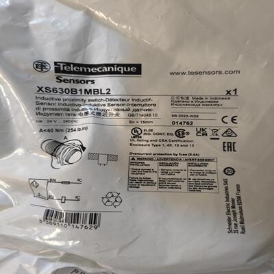 XS630B1MBL2施耐德传感器全新原装正品现货