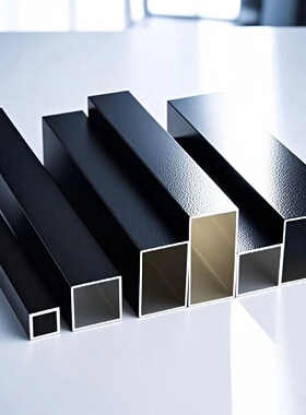 黑色铝合金方管20x25x30x40x50x60x80x100铝方管铝方通型材铝格栅