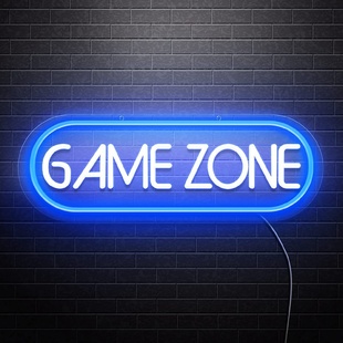 饰立式 室内房间装 电脑桌面氛围灯led霓虹灯小夜灯GAMEZONE霓虹灯