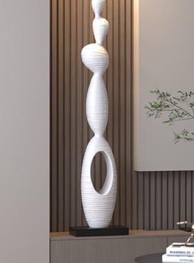 艺术雕塑入户玄关细长竖高摆件客厅壁龛电视柜高级感落地软装饰品