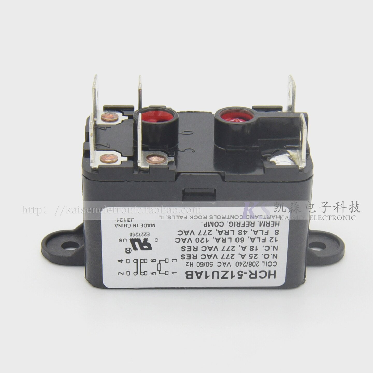 HartlandControlsHCR-51ZU1AB208/240V空调双刀双掷美式继电器