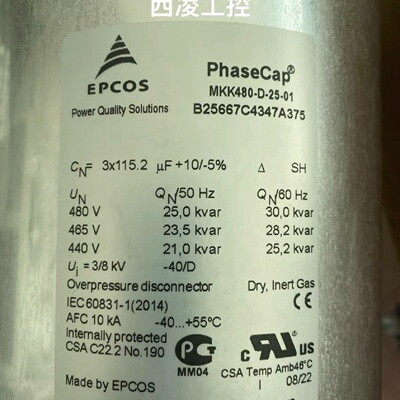 EPCOS原装进口爱普科斯电容epcosMKK480D议价