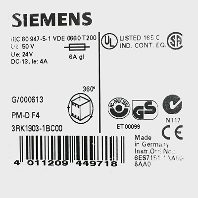 Siemens SIGUARD 3RK19031BC00 PMD F4 fr Motorstarter Powermod